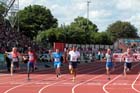 From left to right: Martin Keller (Germany), Jaysuma Saidy Ndure (Norway), Michael Tumi (Italy), Jimmy Vicaut (France), Igor Bodrov (UKraine) and Richard Kilty (GB) in the 100 metres at the European Athletics Team Championships.
